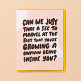 Take a Second To Marvel Pregnancy Card