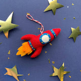 Rocket Felt Ornament