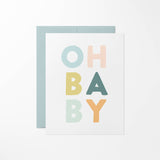 Oh Baby Colorblock Baby Card