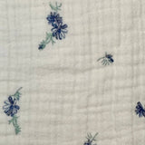 Elena Floral + Lilla Muslin Bow Clip