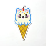 Ice Cream Cat Sticker