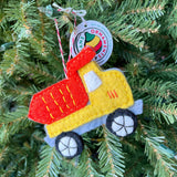 Dump Truck Felt Ornament