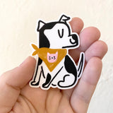 Dog Kitty Bandana Sticker
