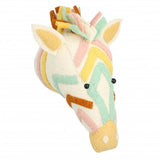 Mini Pastel Zebra Head Wall Decor