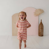 Tropical Stripe Two-Piece Set