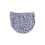 Navy Gingham Twirly Sundress + Bloomers