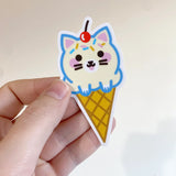 Ice Cream Cat Sticker