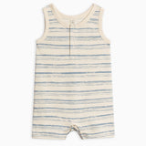 Baby Nile Romper - Wave Stripe + Rain