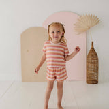 Tropical Stripe Two-Piece Set