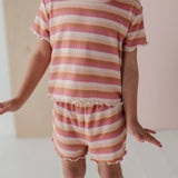Tropical Stripe Two-Piece Set