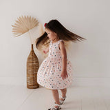 Summer Polka Dot Henley Tank Dress