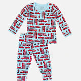 Fire Trucks Two Piece Pajama Set