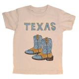 Texas Boots Kids Long Sleeve Tee - Blue