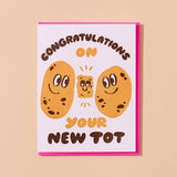 New Tot Potato Baby Letterpress Card
