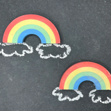 Double Rainbow Connection Sidewalk Chalk