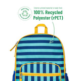 Blue Stripes Recycled Eco Backpack