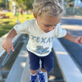 Texas Boots Kids Long Sleeve Tee - Blue