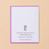 Tiny Hand New Baby Letterpress Card