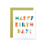 Happy Birthday Shapes Card