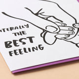 Tiny Hand New Baby Letterpress Card