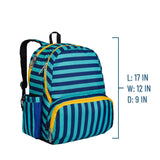 Blue Stripes 17 Inch Backpack *FINAL SALE*
