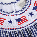 American Flag Gingham Bishop Dress *FINAL SALE*