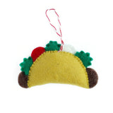 Taco Man Felt Ornament