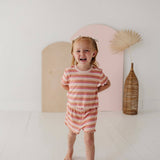 Tropical Stripe Two-Piece Set