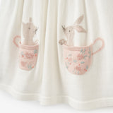 Tea Party Flutter Sleeve Baby Dress