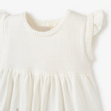 Tea Party Flutter Sleeve Baby Dress