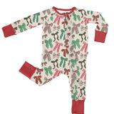 Holiday Bows Zipper Pajamas