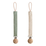 Linen Pacifier Clip Pack