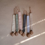 Linen Pacifier Clip Pack