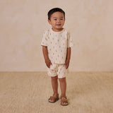 Boxy Pocket Tee + Short Set - Carrots