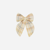 Oversized Bow - Pastel Plaid