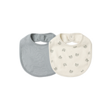 Jersey Snap Bib Pack - Steel Blue + Bears