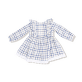 Blue Plaid Dress + Bloomer