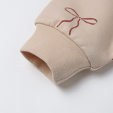 Relaxed Fleece Sweatshirt - Red Bows