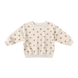 Velour Relaxed Sweatshirt - Holly Berry