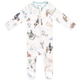 Boone Zip Up Footie Pajama