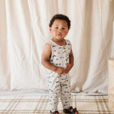 Retro Race Cars Kid's Henley Tank Romper