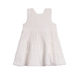 Zoey Seersucker Tiered Dress - Coconut