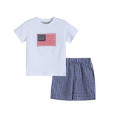 American Flag Gingham Shorts Set *FINAL SALE*