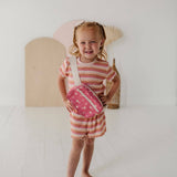 Tropical Stripe Two-Piece Set