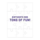 Construction Site Birthday Greeting Card Puzzle