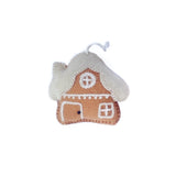 Gingerbread House Embroidered Felt Ornament