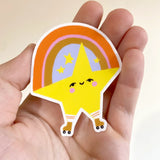 Star on Rollerblades Sticker