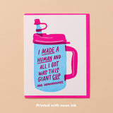 Made a Human Letterpress Baby Card