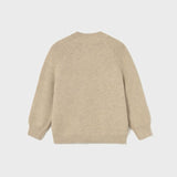 Boy's Knit Cardigan - Beige Heather