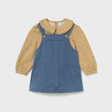 Medium Denim Overall Dress + Shirt